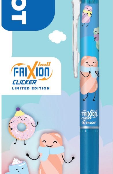 PILOT Frixion Clicker Sweet 0.7mm 150.440.15 Winter Edition, hellblau