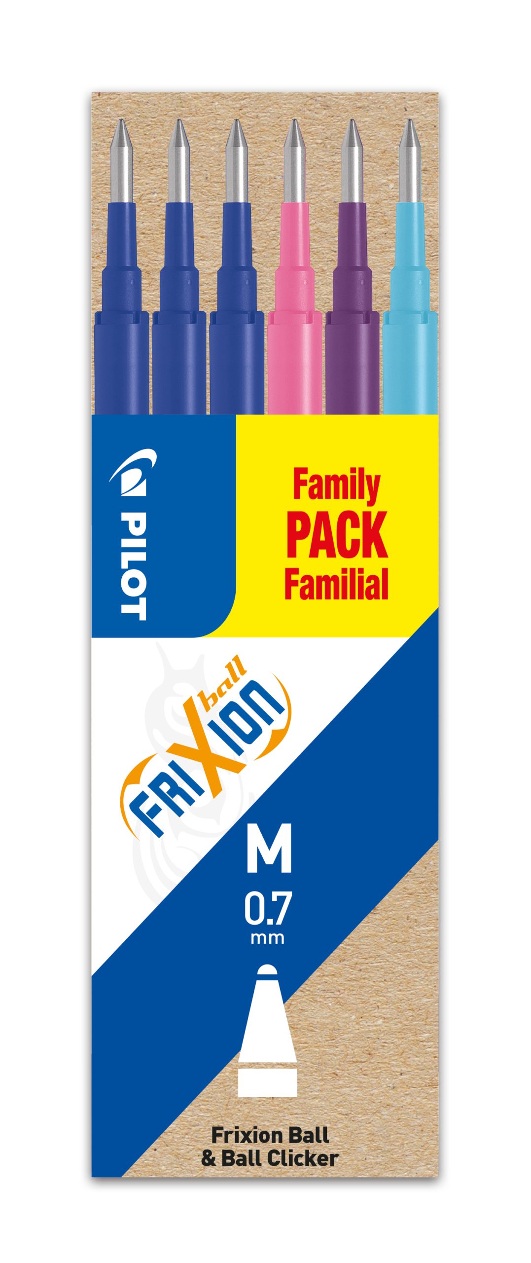 PILOT-BLSFR7S63-4902505525650 PILOT FriXion Refill -Minen 0,7mm BLSFR7S63 6 Stück – Hochwertig & günstig bei ShopDeca