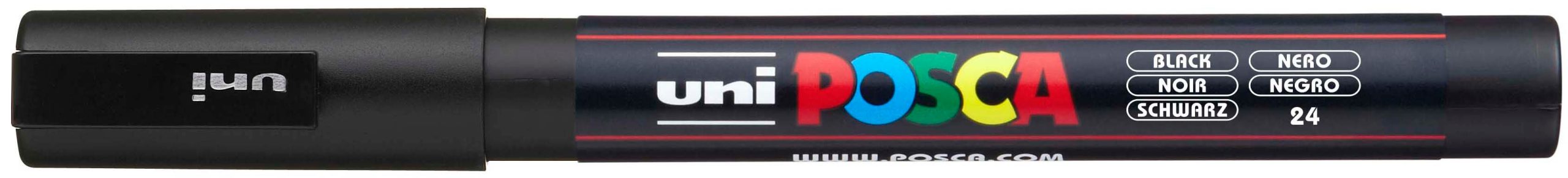 POSCA Marker 0.9-1.3mm PC-3M BLACK schwarz, Rundspitze