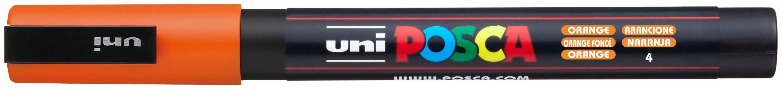 POSCA-PC-3M-ORANGE-4902778915851 POSCA Marker 0.9-1.3mm PC-3M ORANGE orange, Rundspitze – Hochwertig & günstig bei ShopDeca