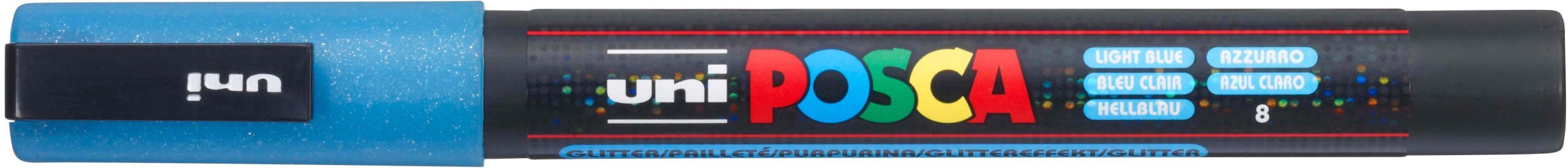 POSCA Marker 0.9-1.3mm PC-3ML L.BLU glitzer hellblau