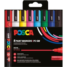 POSCA Marker 1.8-2.5mm PC-5M 8P 8 Farben ass.