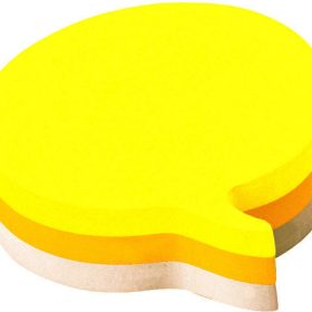 POST-IT Haftnotiz-Würfel Sprechblase 2007SP 3-farbig, 225 Blatt