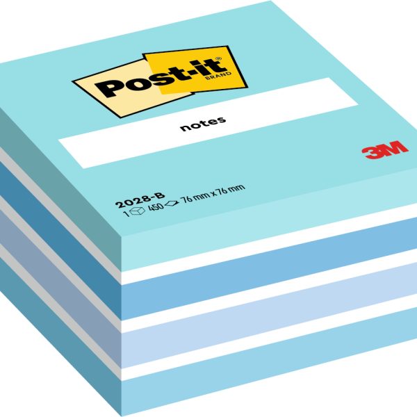 POST-IT Würfel 76x76mm 2028-B blau/450 Blatt