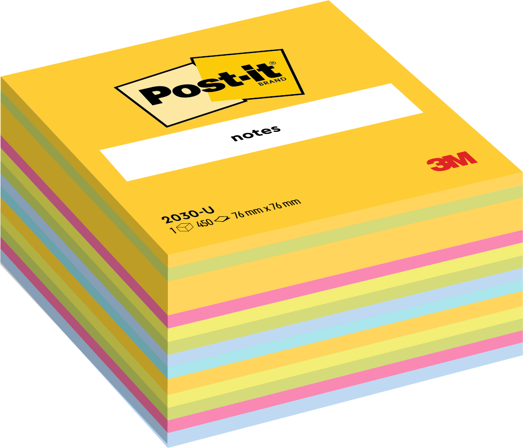POST-IT-2030-U-4046719274116 POST-IT Würfel 76x76mm 2030-U multicolor/450 Blatt – Hochwertig & günstig bei ShopDeca