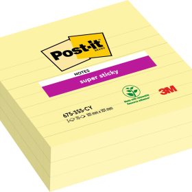 POST-IT Super Sticky XL Notes 675-3SSCY 101x101mm, 70 Blatt 3 Stück