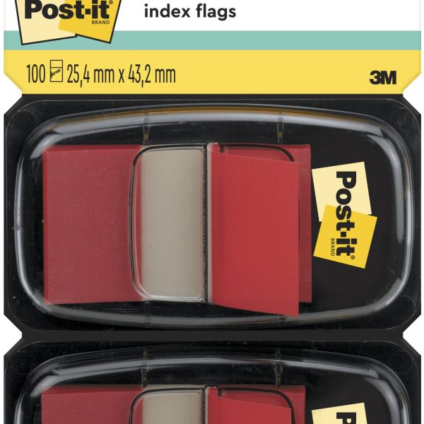 POST-IT Index 2er Set 25,4x43,2mm 680-R2 rot 2x50 Stück