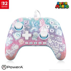 POWER A Advantage Wired Controller NSGP0526-01 NSW2, Mushroom Kingdom