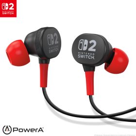 POWER A Wired Earbuds NSHS0531-01 NSW2, Black