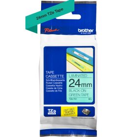 PTOUCH Band, laminiert schwarz/grün TZe-751 PT-2450DX 24 mm