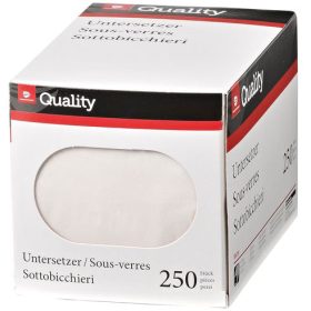QUALITY Gläserunterlagen 992600 weiss 250 Stück