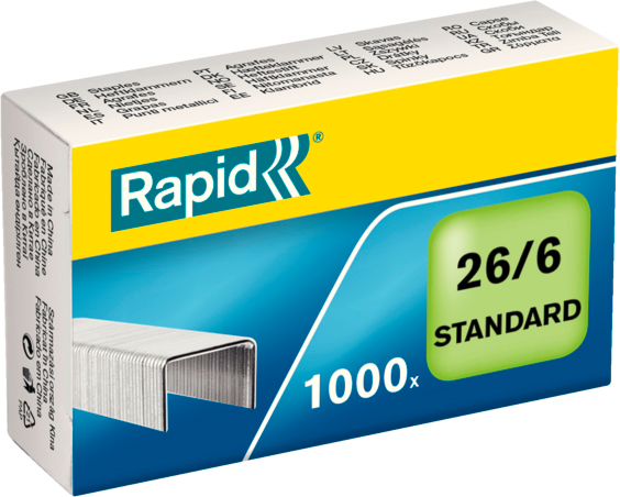 RAPID-24861300-7313468613006 RAPID Heftklammern 26/6 mm 24861300 verzinkt 1000 Stück – Hochwertig & günstig bei ShopDeca