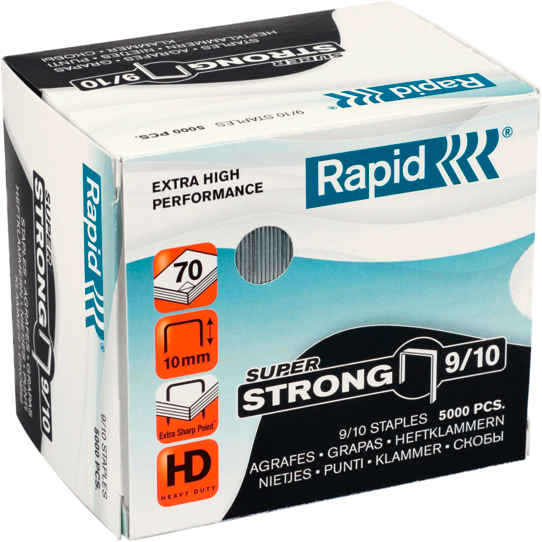 RAPID Heftklammern SuperStrong 9/10 24871200 verzinkt 5000 Stück