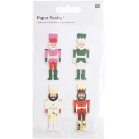 RICO DESIGN Sticker 3D Nussknacker 99001.84.14 4 Stück