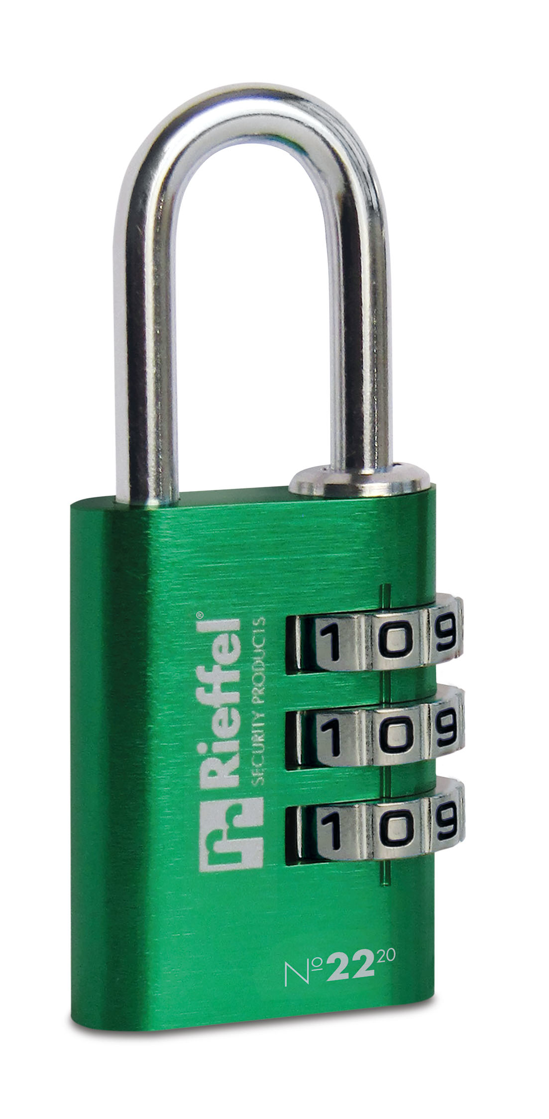 RIEFFEL-SWITZERLAND-22-20GRUE-7630010415742 RIEFFEL SWITZERLAND Zahlenschloss Nr.22 20mm 22/20GRÜ grün – Hochwertig & günstig bei ShopDeca
