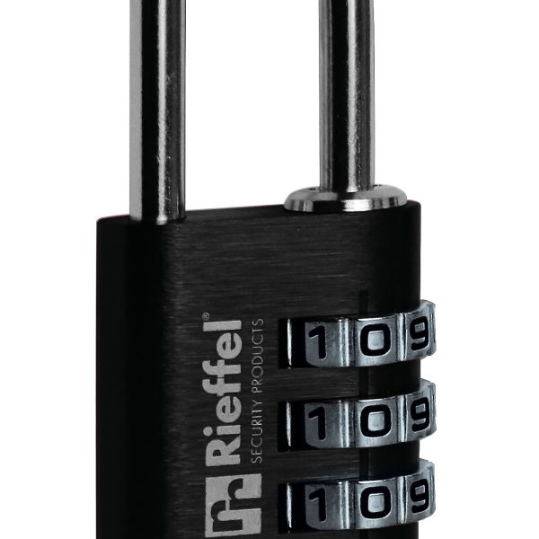 RIEFFEL SWITZERLAND Zahlenschloss Nr.22 20mm 22/20SCH schwarz