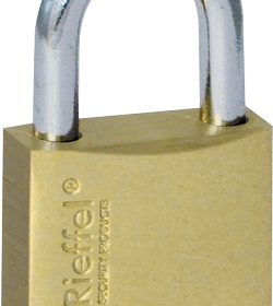 RIEFFEL SWITZERLAND Vorhängeschloss Nr.5 13mm 5/20 SB Messing
