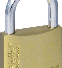 RIEFFEL SWITZERLAND Vorhängeschloss Nr.5 24mm 5/40 SB Messing