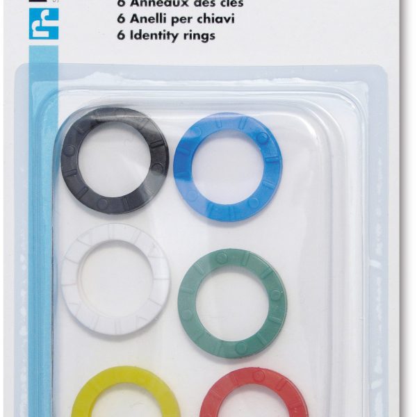 RIEFFEL SWITZERLAND Schlüsselkennringe 8008 SB/6 ass. 6 Stück