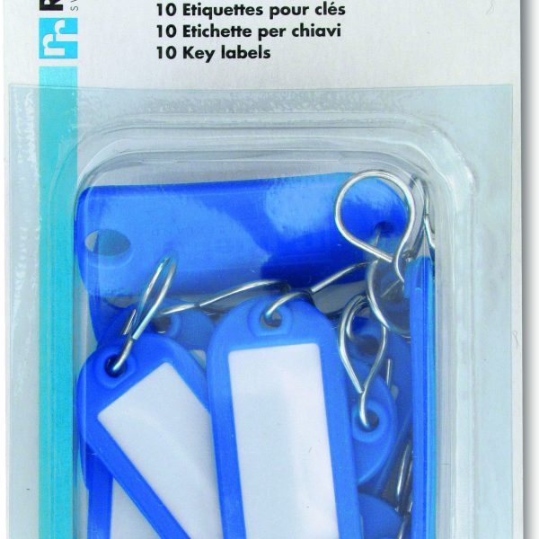 RIEFFEL SWITZERLAND Schlüssel-Anhänger 8034 SB/10 BLAU blau 10 Stück