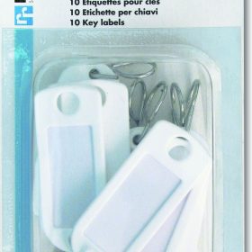 RIEFFEL SWITZERLAND Schlüssel-Anhänger 8034 SB/10 WEISS weiss 10 Stück