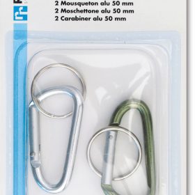 RIEFFEL SWITZERLAND Schlüssel-Karabiner 8060/50 SB/2 50mm 2 Stück