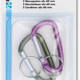 RIEFFEL SWITZERLAND Schlüssel-Karabiner 8060/60 SB/2 60mm 2 Stück