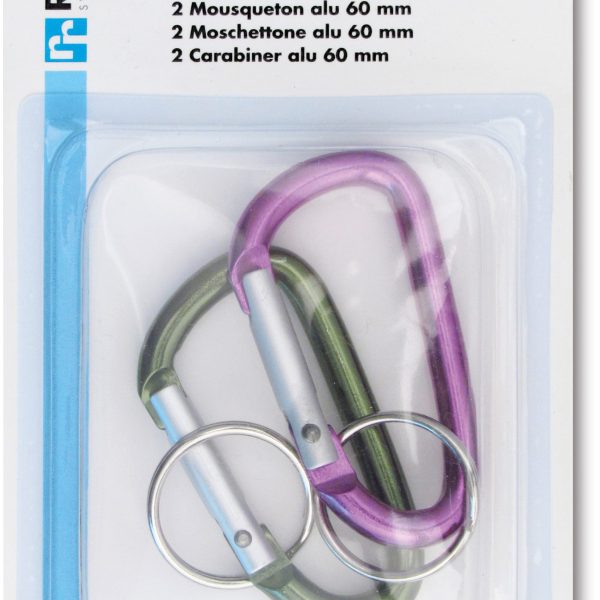 RIEFFEL SWITZERLAND Schlüssel-Karabiner 8060/60 SB/2 60mm 2 Stück