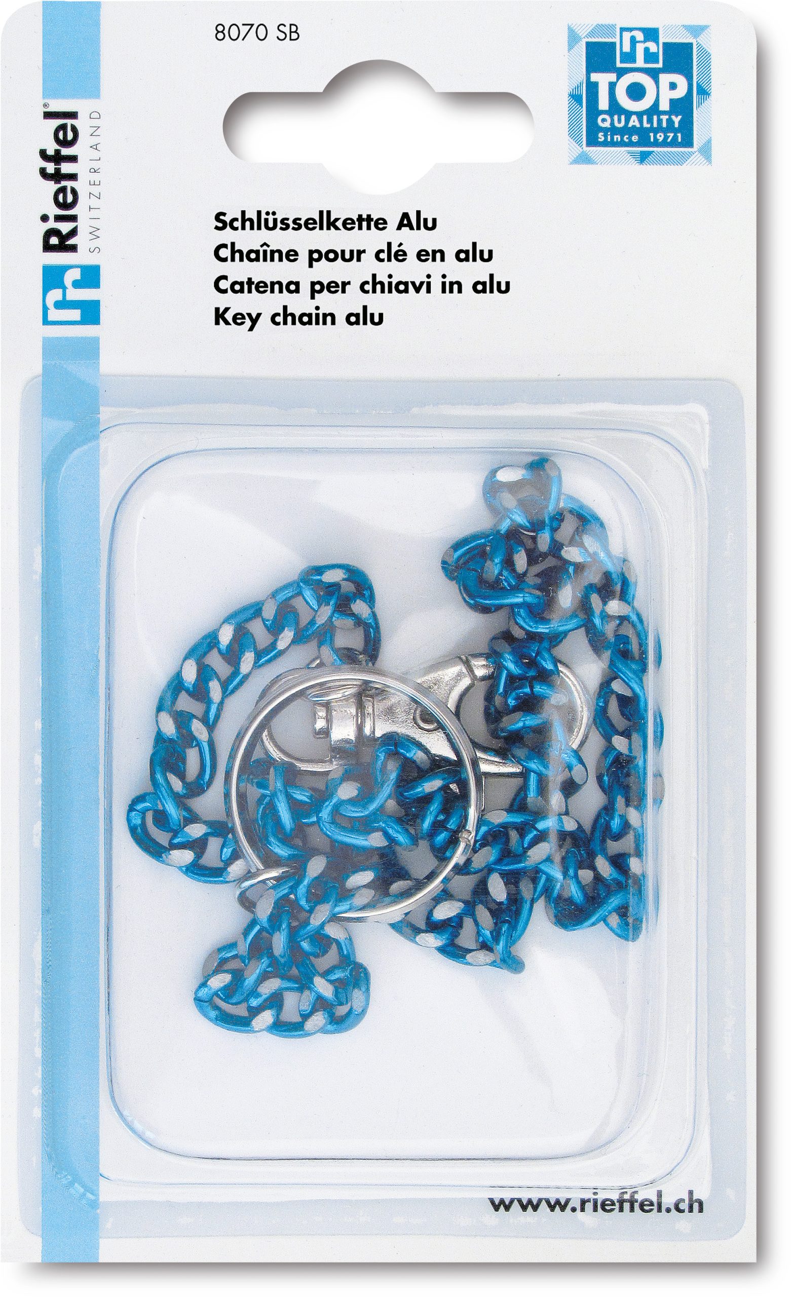 RIEFFEL-SWITZERLAND-8070-SB-7640115314253 RIEFFEL SWITZERLAND Schlüssel-Ketten 8070 SB assortiert 47cm – Hochwertig & günstig bei ShopDeca