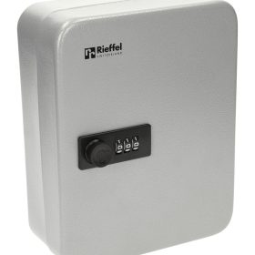 RIEFFEL SWITZERLAND Schlüsselkasten KyStor grau KR-15.28 Z 24,2x30x8cm 28 Haken