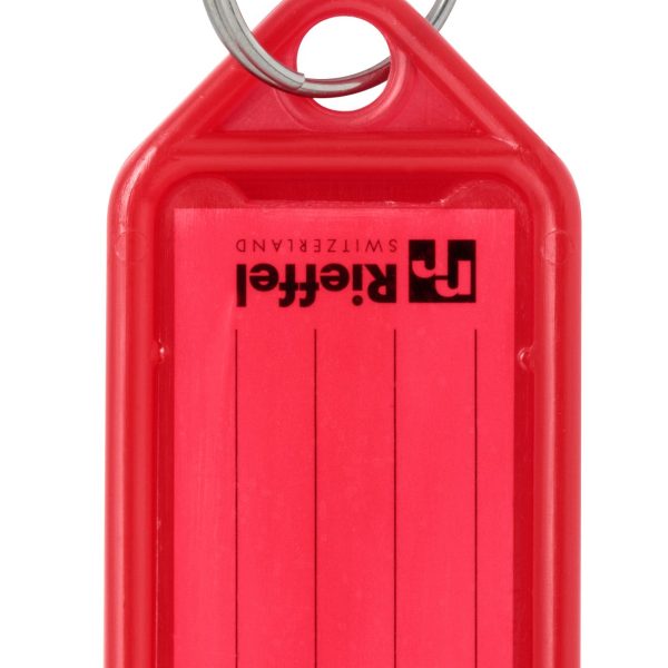 RIEFFEL SWITZERLAND Schlüsseletiketten 38x22mm KT 1000 ROT rot 100 Stück