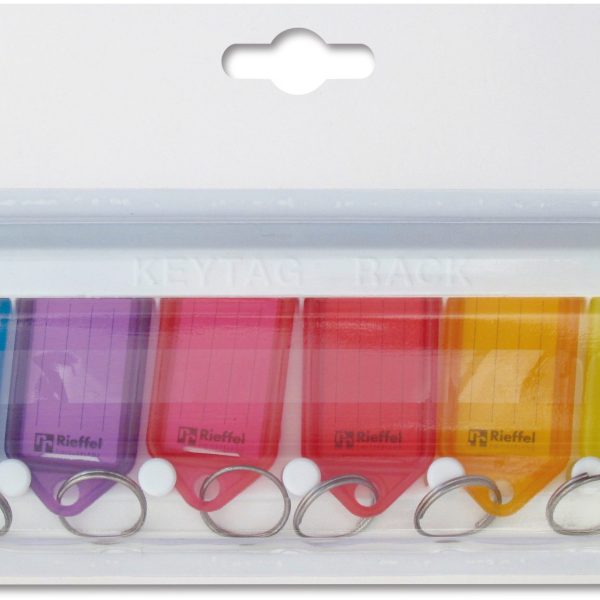 RIEFFEL SWITZERLAND Schlüsselleiste Key Tag KT 1000 RTL/8 38x22mm 8 Stück