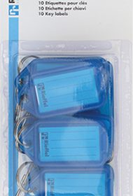 RIEFFEL SWITZERLAND Schlüsseletiketten 38x22mm KT 1000 SB/10 BLAU blau 10 Stück