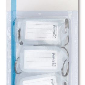 RIEFFEL SWITZERLAND Schlüsseletiketten 38x22mm KT 1000 SB/10 TRANSP transparent 10 Stück