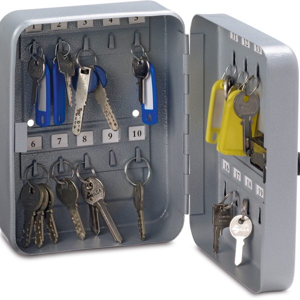 RIEFFEL SWITZERLAND Schlüsselkasten VT silber VT-SK 20 Z SILBER 20×16×8cm, 20 Haken