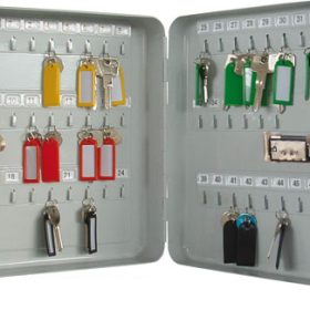 RIEFFEL SWITZERLAND Schlüsselkasten VT silber VT-SK 46 Z SILBER 30×24×8cm 46 Haken