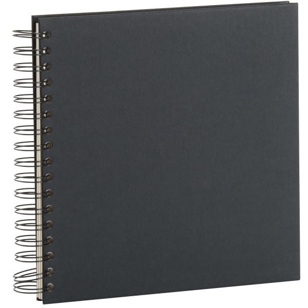 RÖSSLER Fotoalbum 1329452706 23x23cm, schwarz/off-white