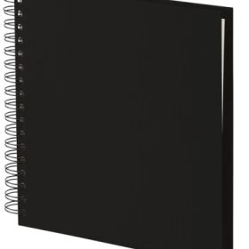 RÖSSLER Fotoalbum 1329452707 29x29cm, schwarz/schwarz