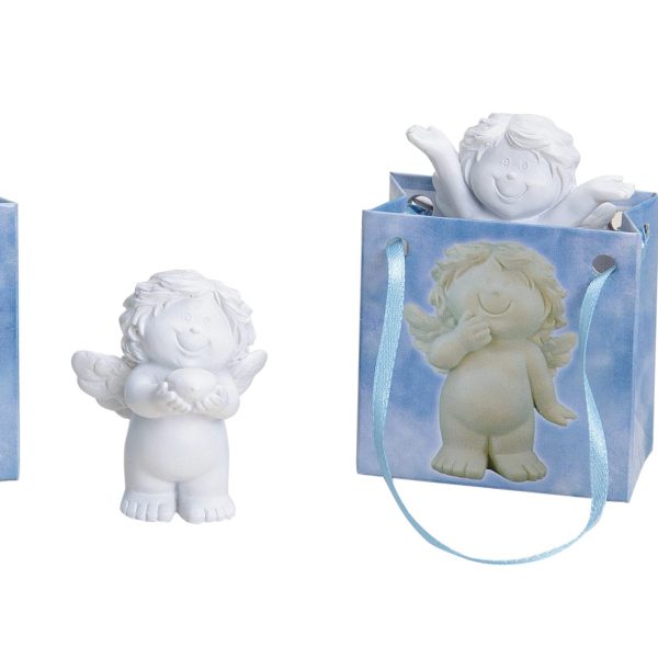 ROOST Engel in Tüte 3x6cm 10013955 wiess/blau, assortiert