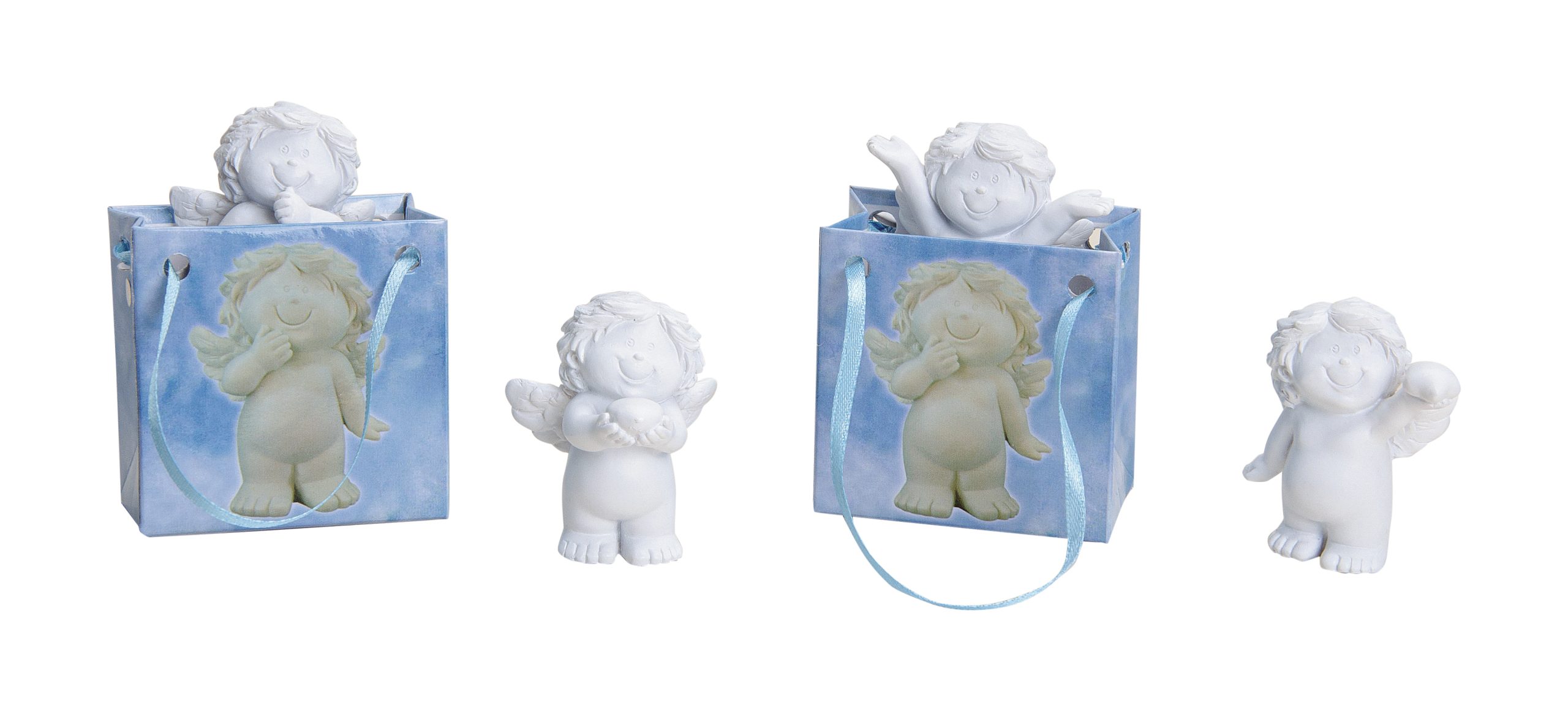 ROOST-10013955-4007698139551 ROOST Engel in Tüte 3x6cm 10013955 wiess/blau, assortiert – Hochwertig & günstig bei ShopDeca
