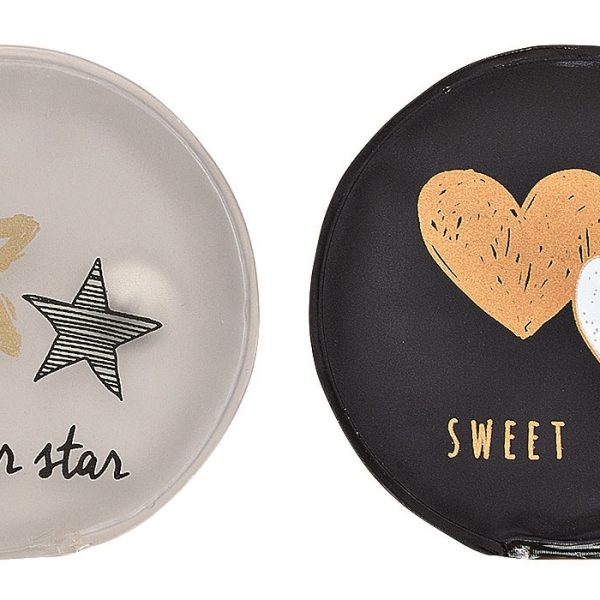 ROOST Taschenwärmer Stern, Herz 10025391 9x9cm 4 ass.