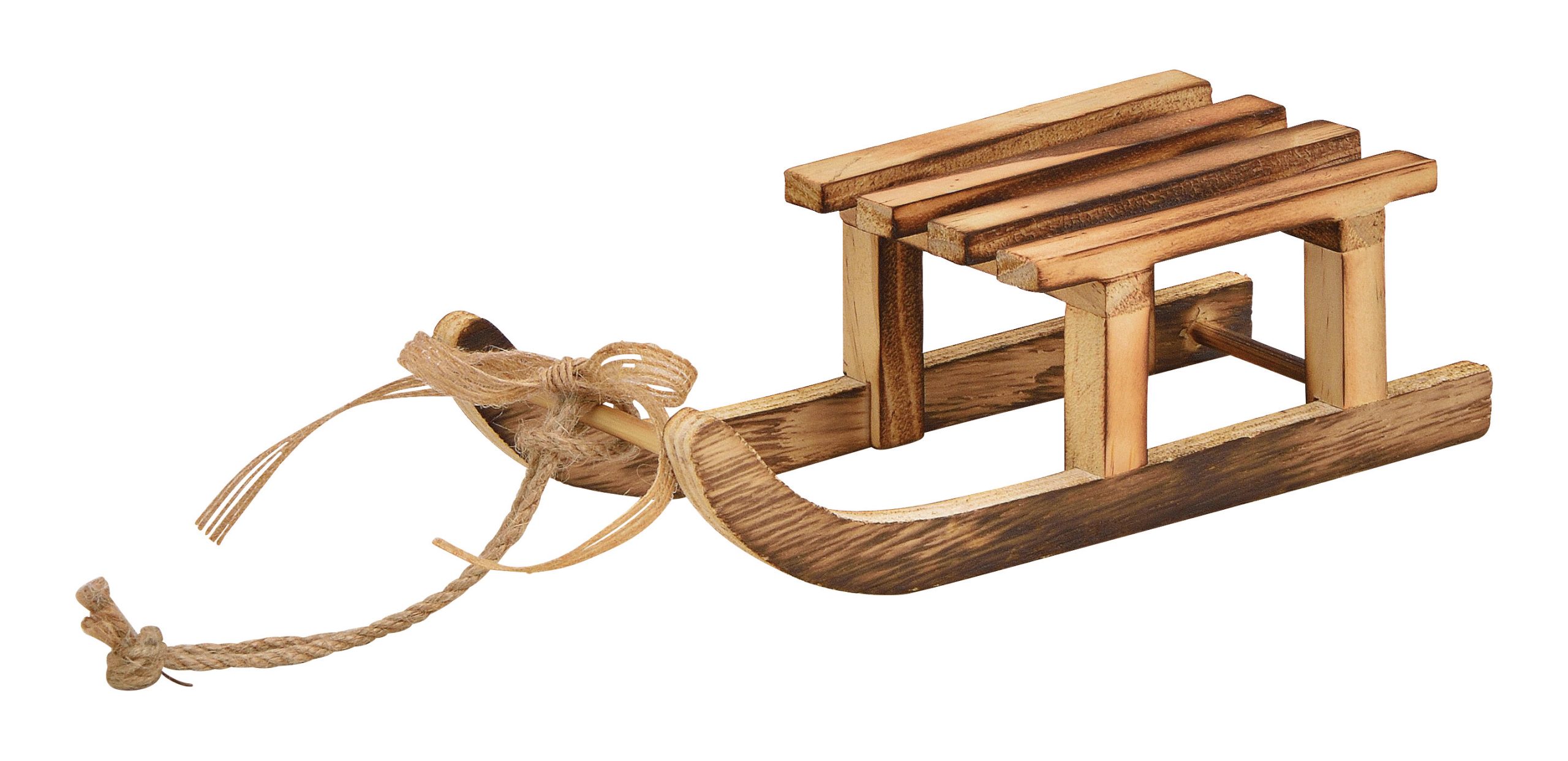 ROOST-10028355-4007698076276 ROOST Weihnachtshänger 20x6x8cm 10028355 Schlitten aus Holz – Hochwertig & günstig bei ShopDeca