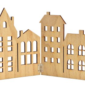 ROOST Aufsteller Häuser 57x20cm 10037568 aus Holz