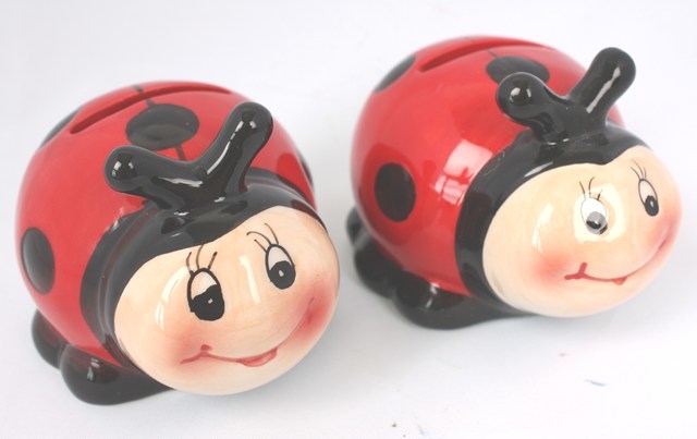 ROOST-14585-4007698145859 ROOST Sparkasse Marienkäfer mini 14585 rot/schwarz 8x7x5cm – Hochwertig & günstig bei ShopDeca