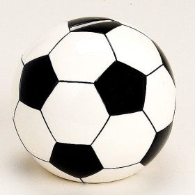 ROOST Sparkasse Fussball gross 17399 schwarz/weiss ø13cm