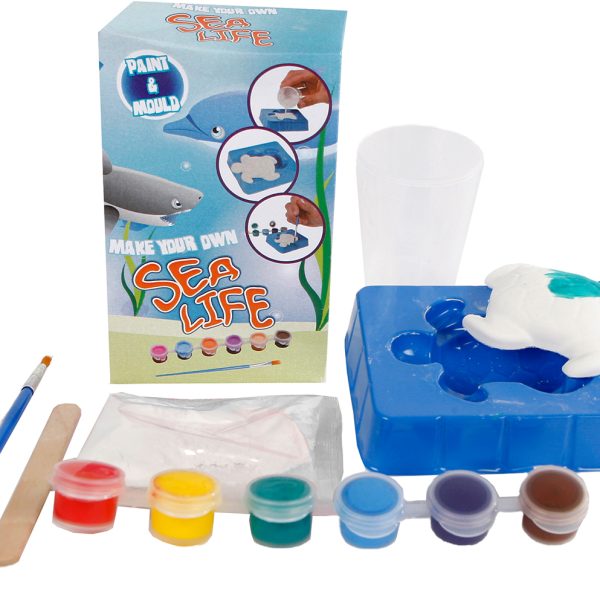 ROOST Gips-und Malset Sealife 590186 inkl. Zubehör