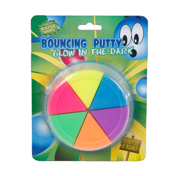 ROOST Springknete 620934 glow in the dark 6 Stück