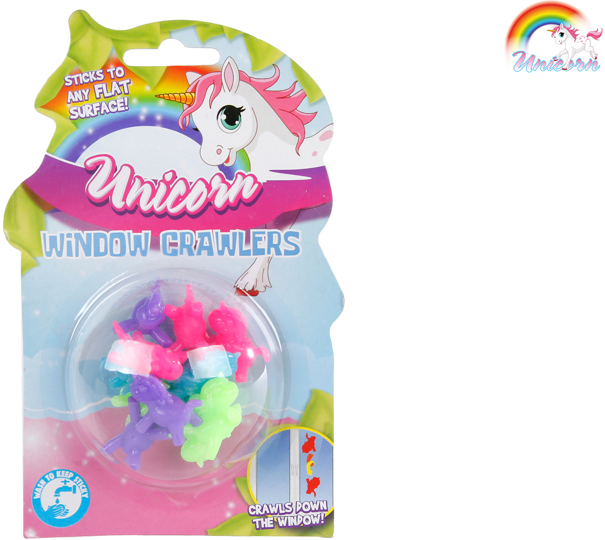 ROOST-621671-8713219496893 ROOST Einhorn Fensterläufer 621671 12 Stück, ass. 2cm – Hochwertig & günstig bei ShopDeca