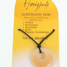 ROOST Halsband Glücklich sein G216 Honigjade