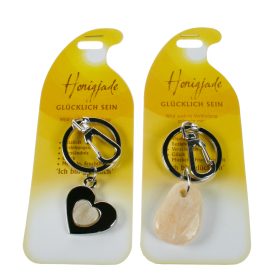 ROOST Schlüsselanhänger Glück G228 Honigjade 2 Motive ass.